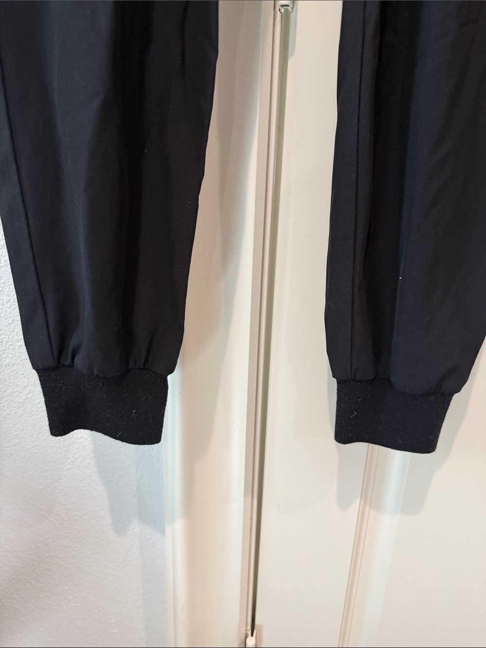 Figs Black Jogger Pants with Teal Drawstring - Picture 4 of 9
